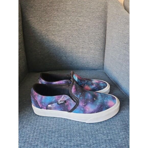 Vans Shoes - Vans Blue & Purple Cosmos Slip-on Shoes Women's 8.5